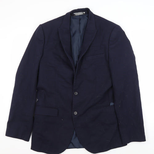 Marks and Spencer Men's Blue Blazer, Size 40, Notch Lapel