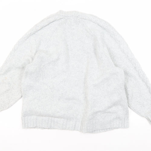 Hollister Women's Grey Cardigan Knit S