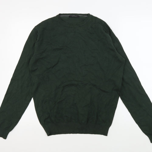 Sonny Bono Green Crew Neck Pullover Jumper L Men