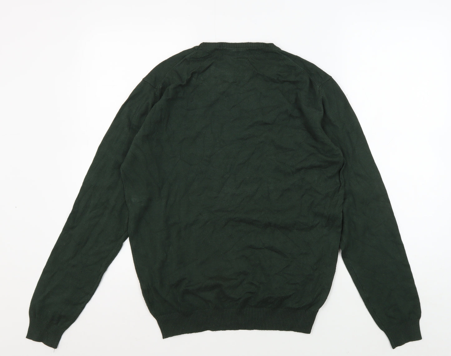 Sonny Bono Green Crew Neck Pullover Jumper L Men
