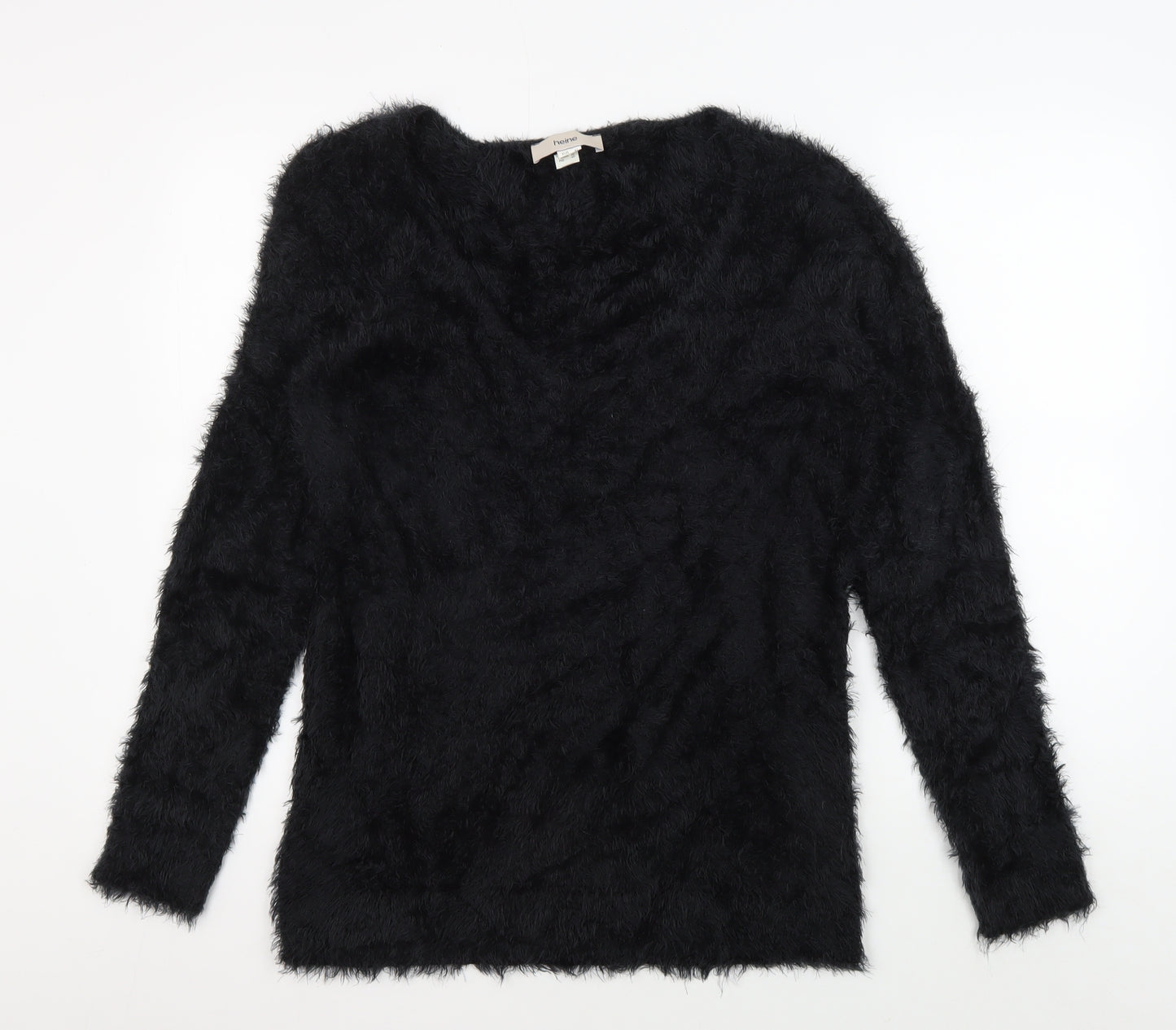 Heine Women's Black Long Sleeve Jumper Size 16