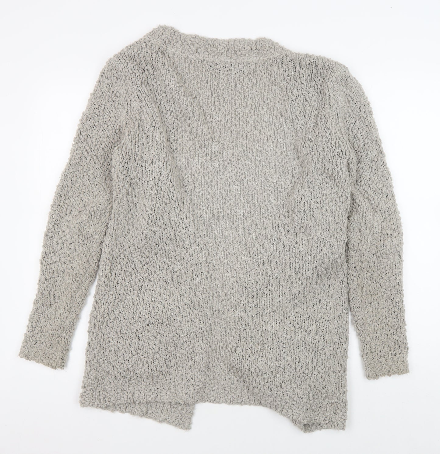 ONLY Women's Grey Cardigan M - Relaxed Chunky-Knit