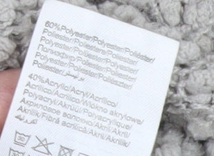 ONLY Women's Grey Cardigan M - Relaxed Chunky-Knit