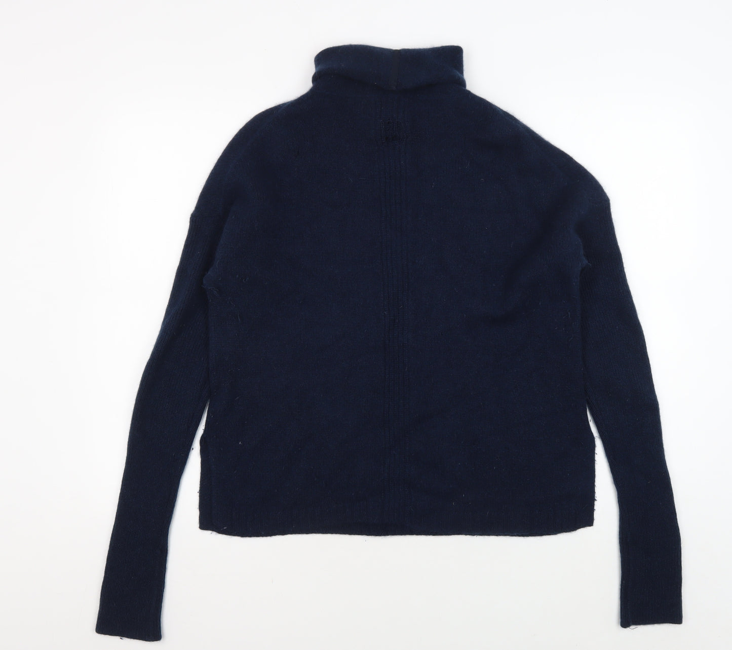 Jigsaw Women's Blue Cashmere Roll Neck Jumper M