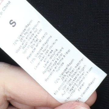 Wallis Black Women's Long Sleeve Dress, Size S