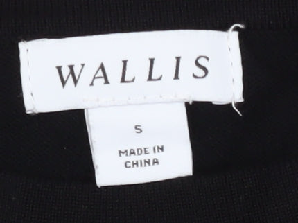 Wallis Black Women's Long Sleeve Dress, Size S