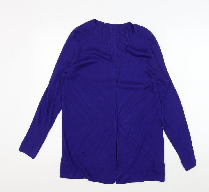 Debenhams Women's Blue Cardigan Size 14 V-Neck
