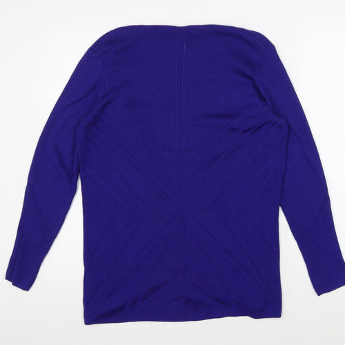 Debenhams Women's Blue Cardigan Size 14 V-Neck