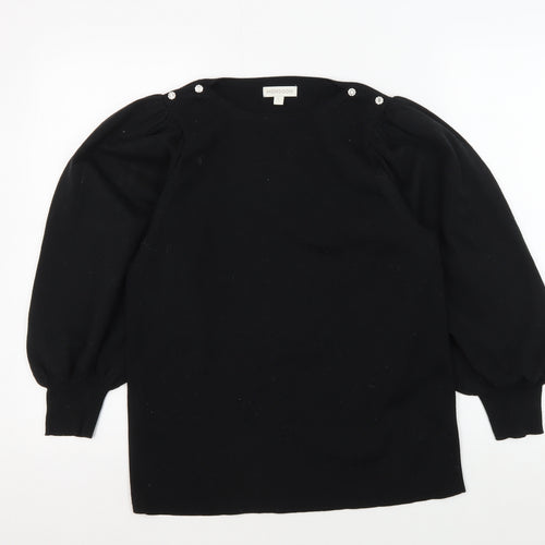Monsoon Women's Black L Pullover Jumper Crew Neck