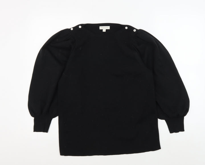 Monsoon Women's Black L Pullover Jumper Crew Neck