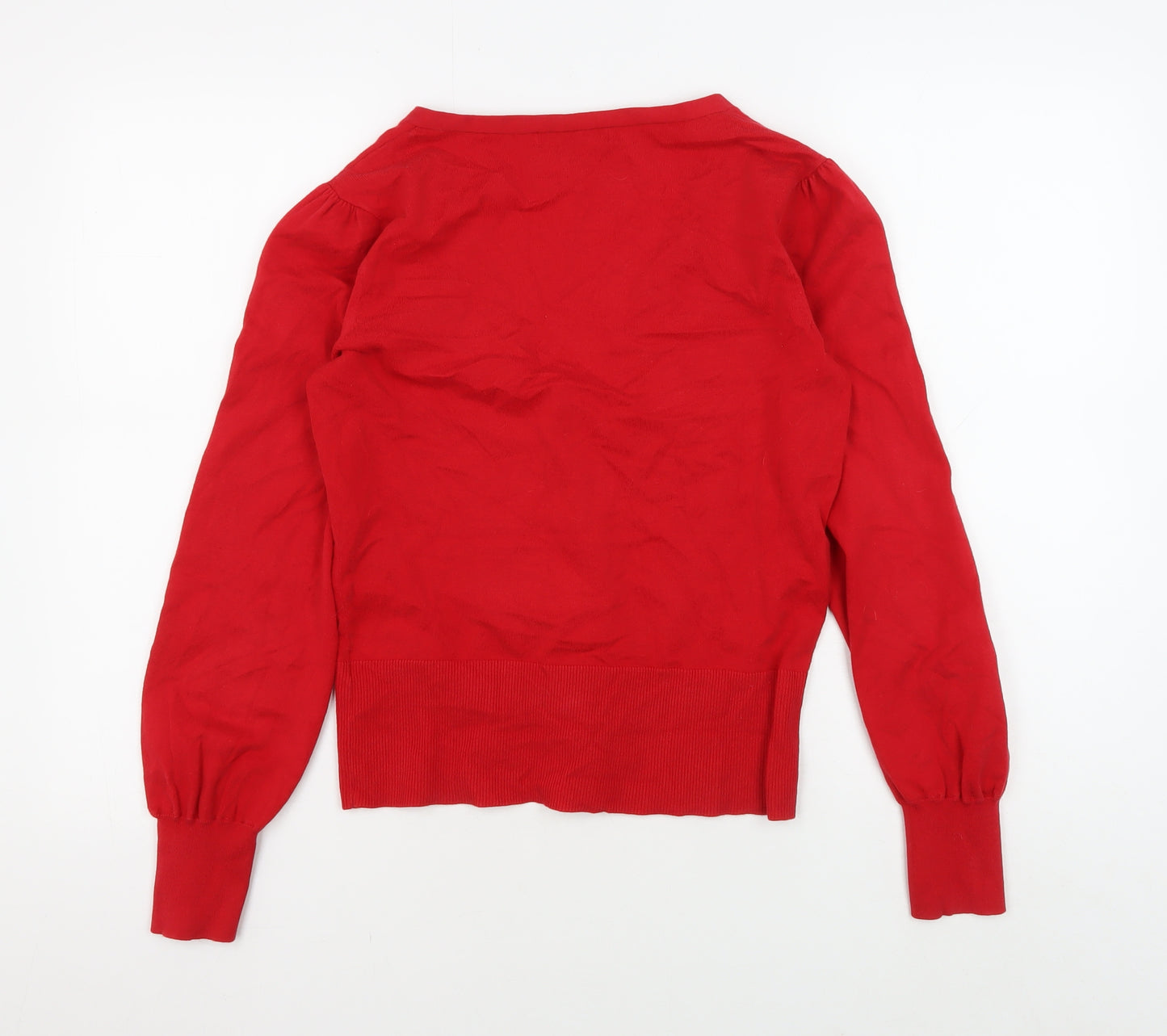 Monsoon Women's Red Cardigan Size 12 V-Neck