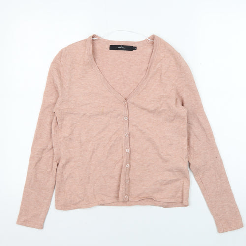 Vero Moda Women's Pink Cardigan, Size S, V-Neck