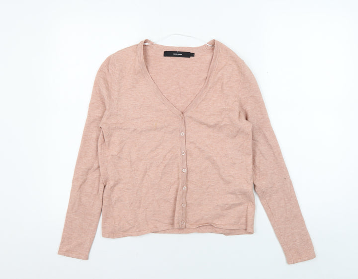 Vero Moda Women's Pink Cardigan, Size S, V-Neck