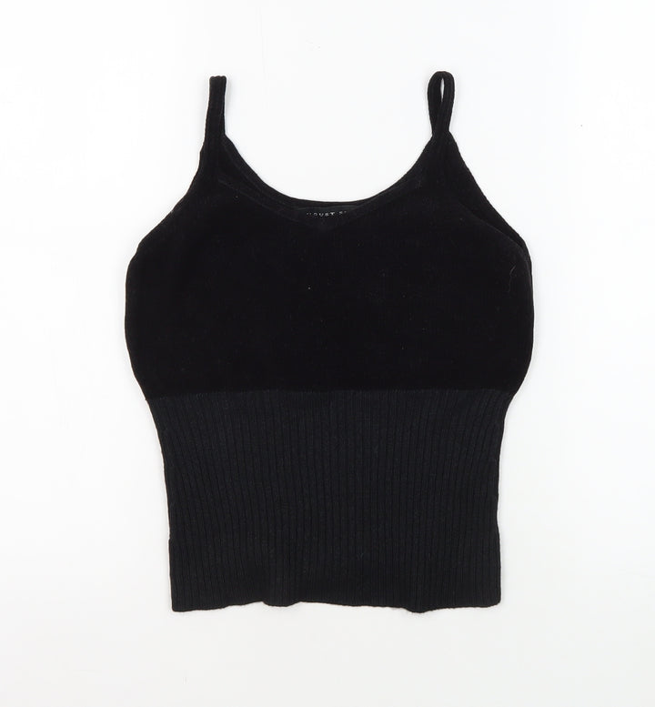 August Silk Women's Black Camisole Tank Top Size 2