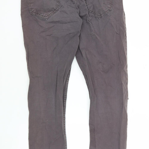 Zara Man Men's Grey Chino Trousers, Size M, Regular Fit