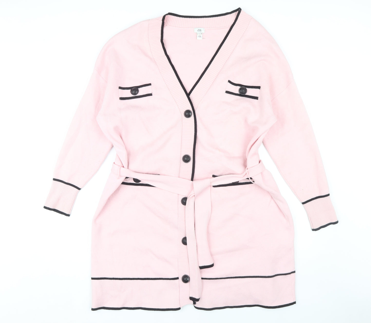 River Island Women's Pink Cardigan L