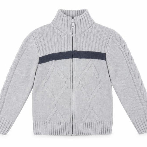 Original Marines Boys Grey Full Zip Jumper Size 4 Years