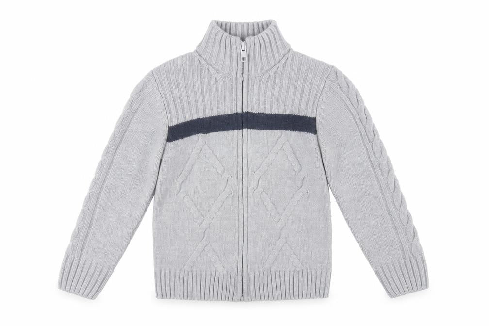 Original Marines Boys Grey Full Zip Jumper Size 4 Years