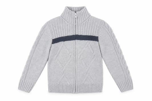 Original Marines Boys Grey Full Zip Jumper Size 4 Years