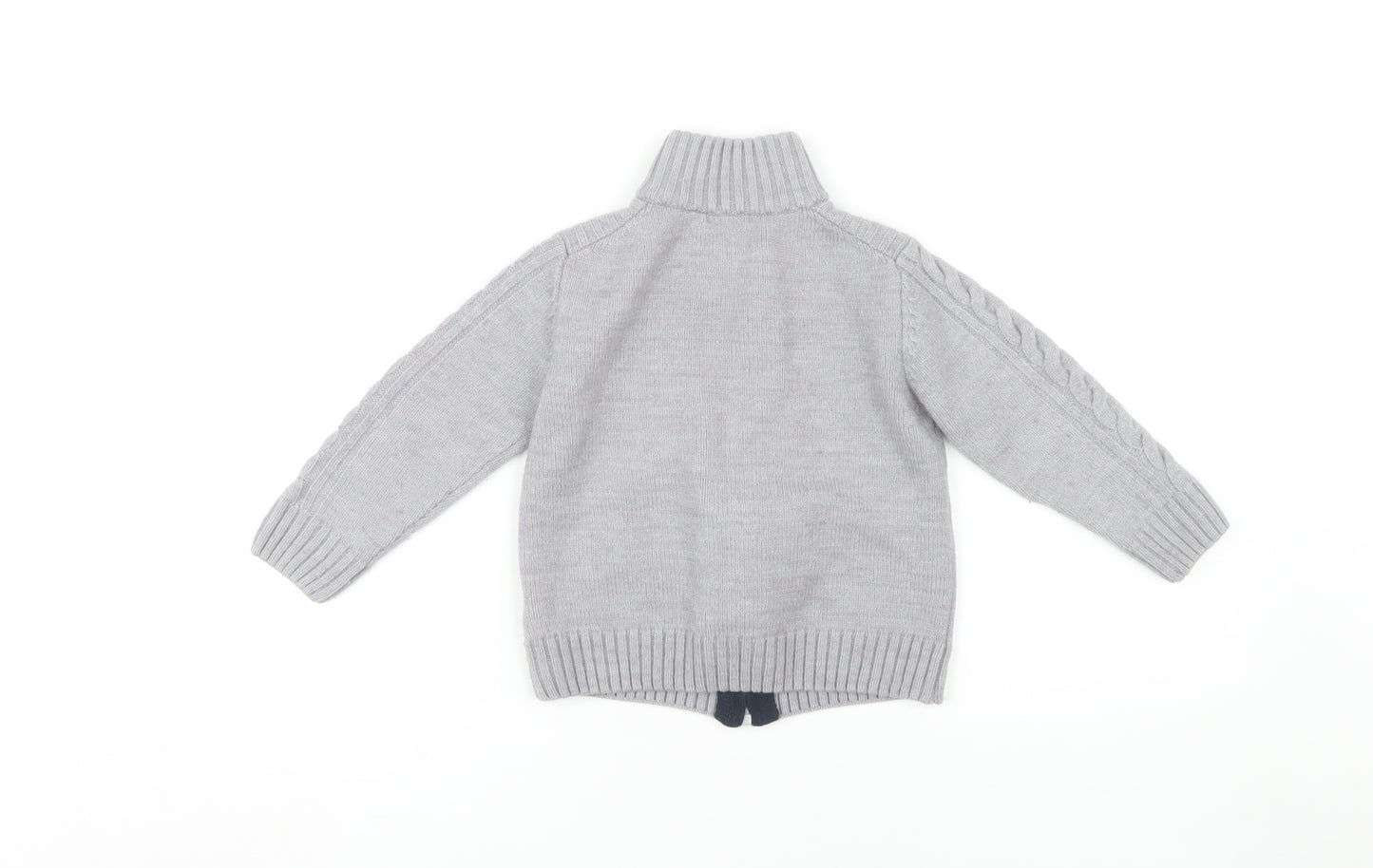 Original Marines Boys Grey Full Zip Jumper Size 4 Years