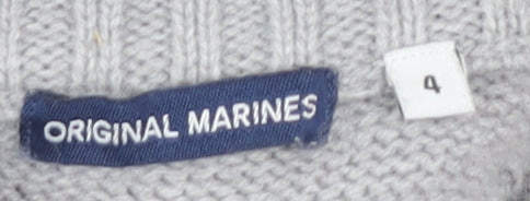 Original Marines Boys Grey Full Zip Jumper Size 4 Years