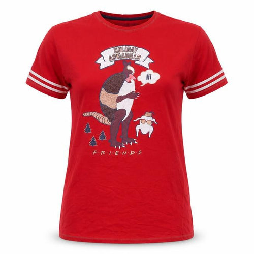 FRIENDS Red Women's Nightshirt, Size 10-12, Christmas Print