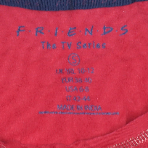FRIENDS Red Women's Nightshirt, Size 10-12, Christmas Print
