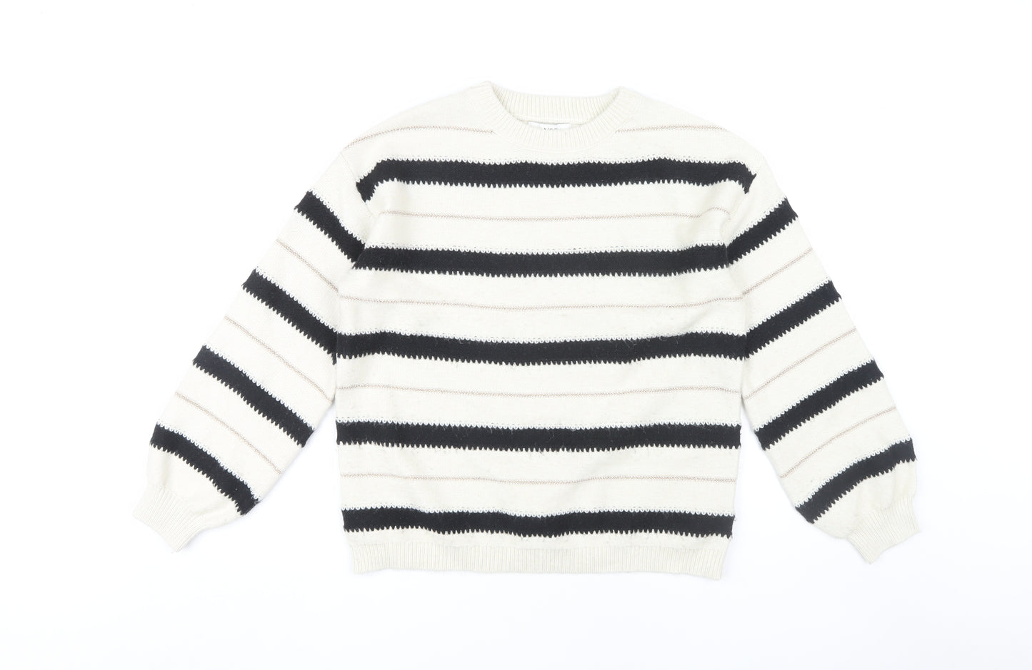 Marks and Spencer Women's M Striped Pullover Jumper