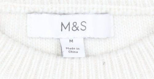 Marks and Spencer Women's M Striped Pullover Jumper