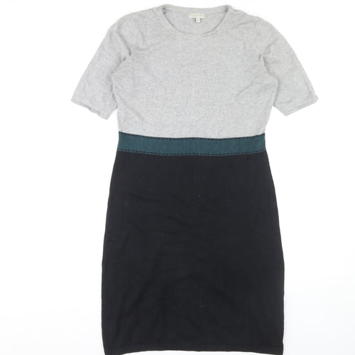 Hobbs Women’s Grey Black Colourblock Dress Size 10