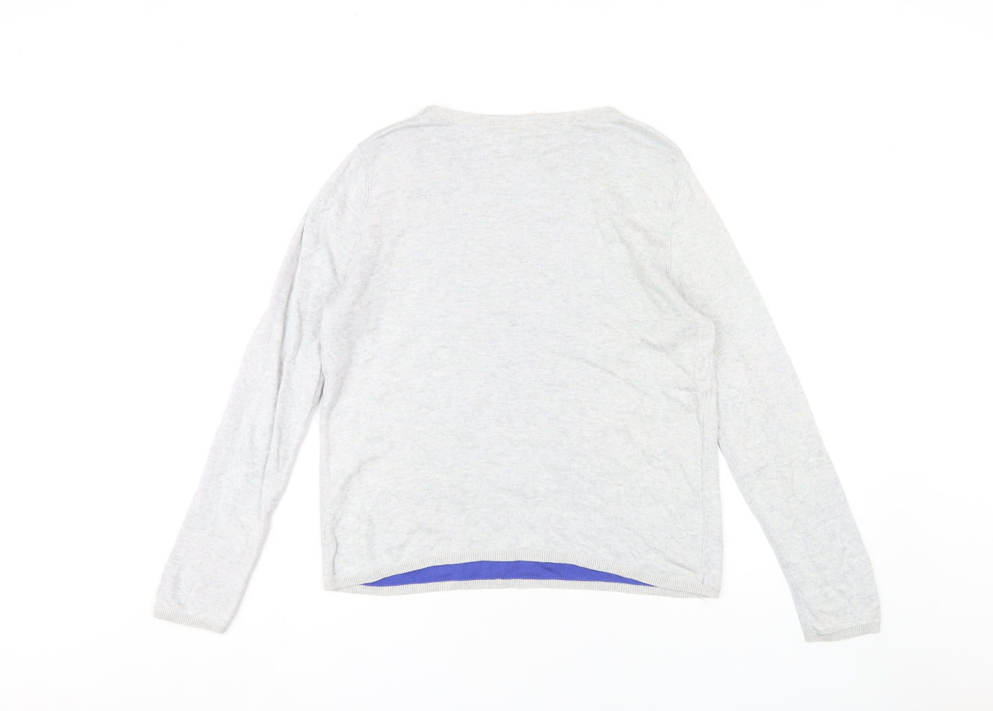 Hush Women's Grey S Pullover Knit Jumper