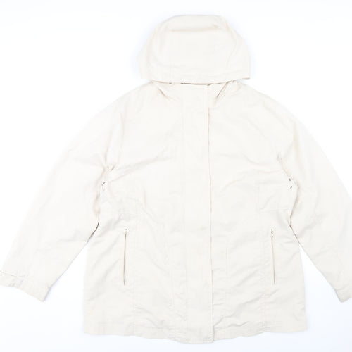 Gray & Osbourn Beige Hooded Women's Parka Size 16