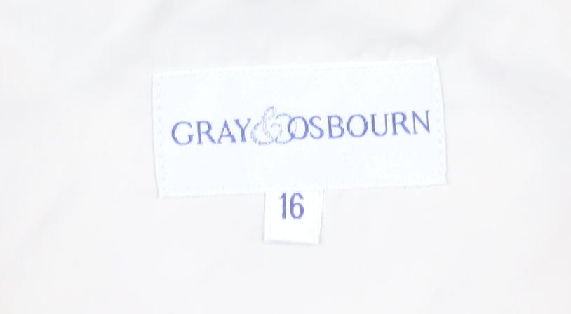 Gray & Osbourn Beige Hooded Women's Parka Size 16