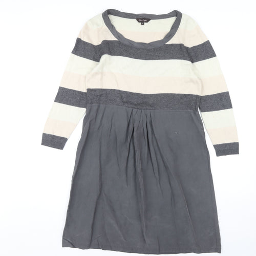 Phase Eight Grey Striped Women's Dress Size 14