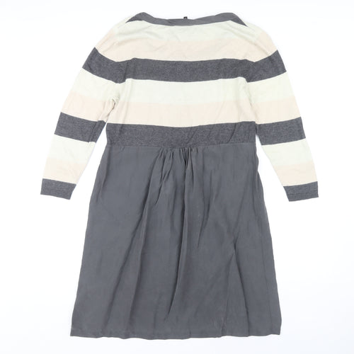Phase Eight Grey Striped Women's Dress Size 14