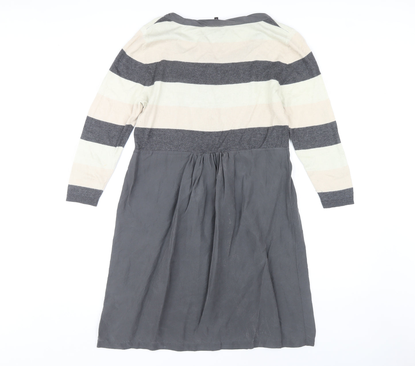 Phase Eight Grey Striped Women's Dress Size 14
