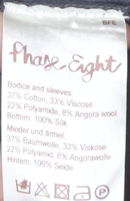 Phase Eight Grey Striped Women's Dress Size 14