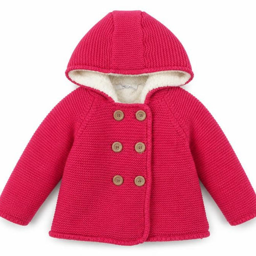 Marks and Spencer Red Cotton Hooded Coat 18-24M Unisex Winter