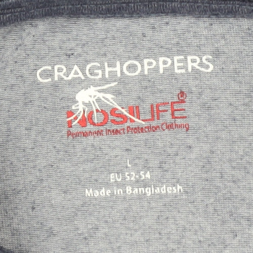 Craghoppers Men’s Grey Long Sleeve T-Shirt Size L