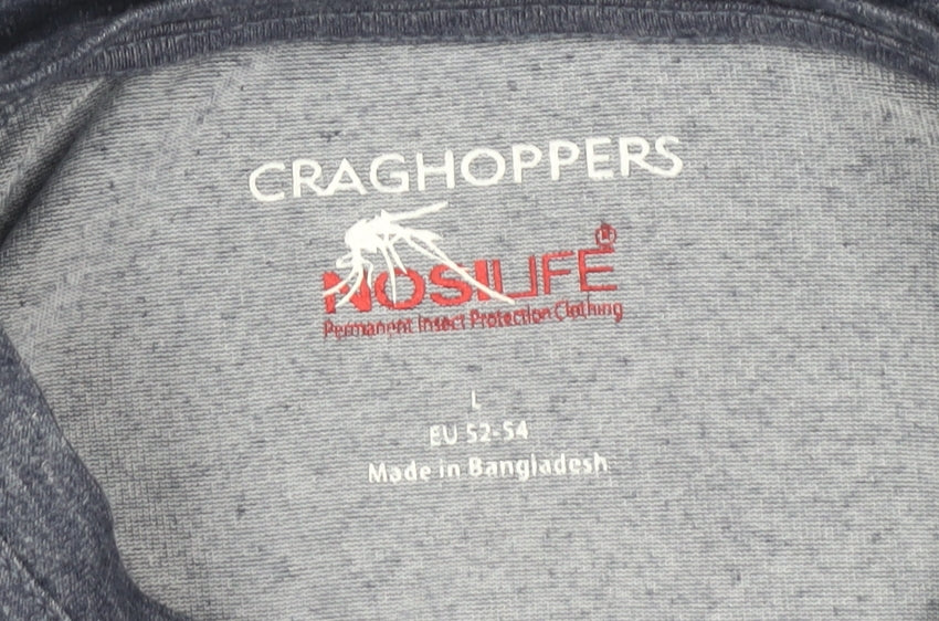 Craghoppers Men’s Grey Long Sleeve T-Shirt Size L