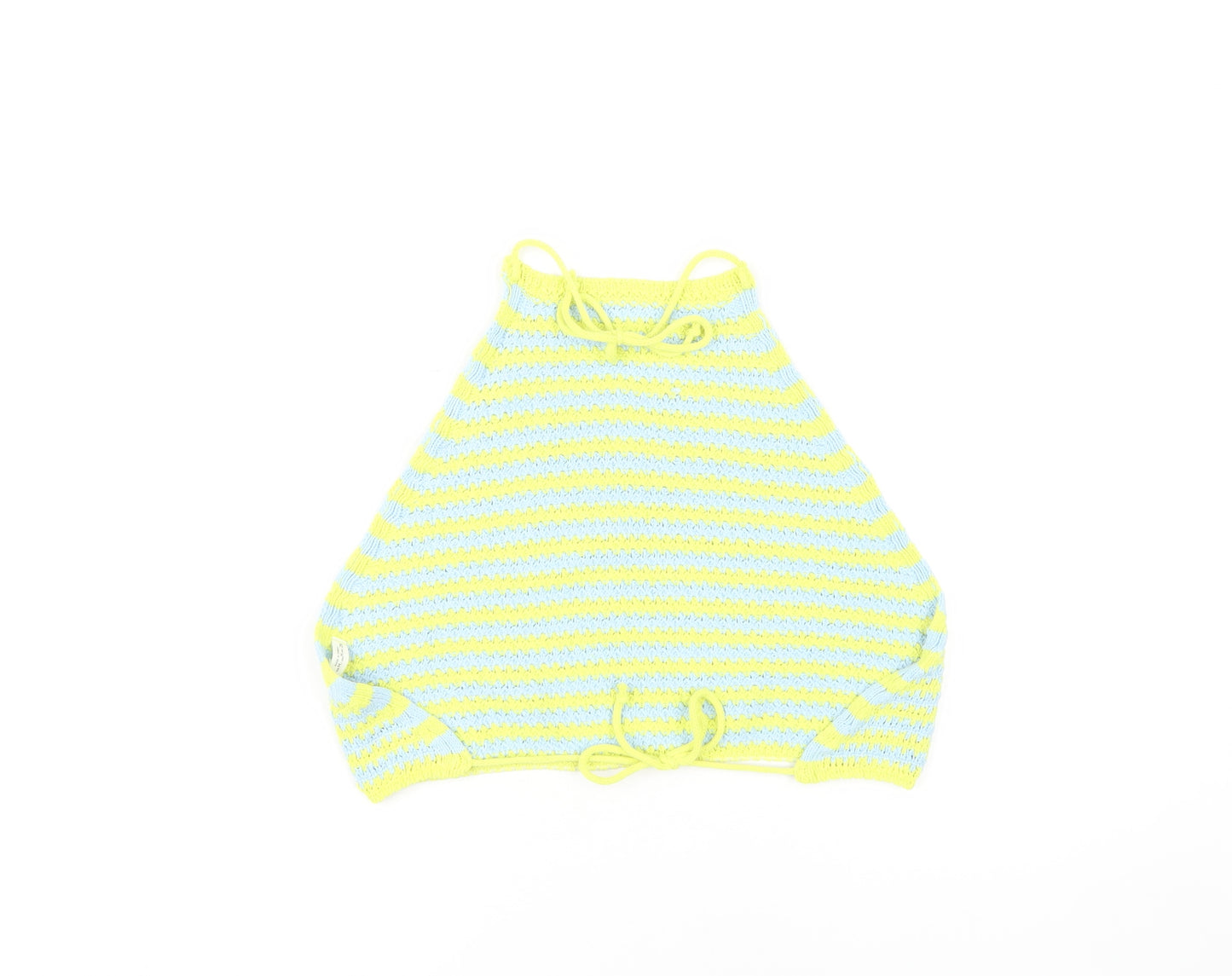 Pull&Bear Women's Multicoloured Striped Halter Tank