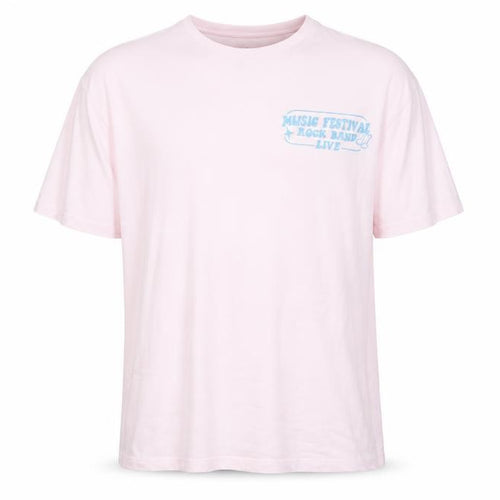 Jack & Jones Men's Pink Graphic Print XL T-Shirt