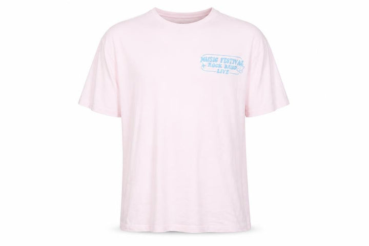 Jack & Jones Men's Pink Graphic Print XL T-Shirt