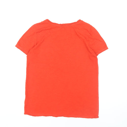 Gap Women's Red Scoop Neck T-Shirt - Size M