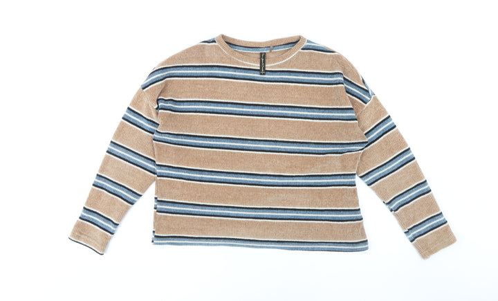 Denim Jeans & Casuals Women's Beige, Blue Pullover Jumper L