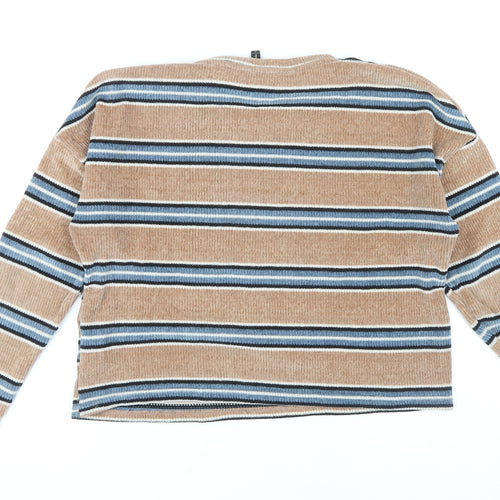 Denim Jeans & Casuals Women's Beige, Blue Pullover Jumper L