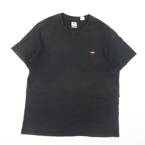 Levi's Men's Black Cotton T-Shirt L