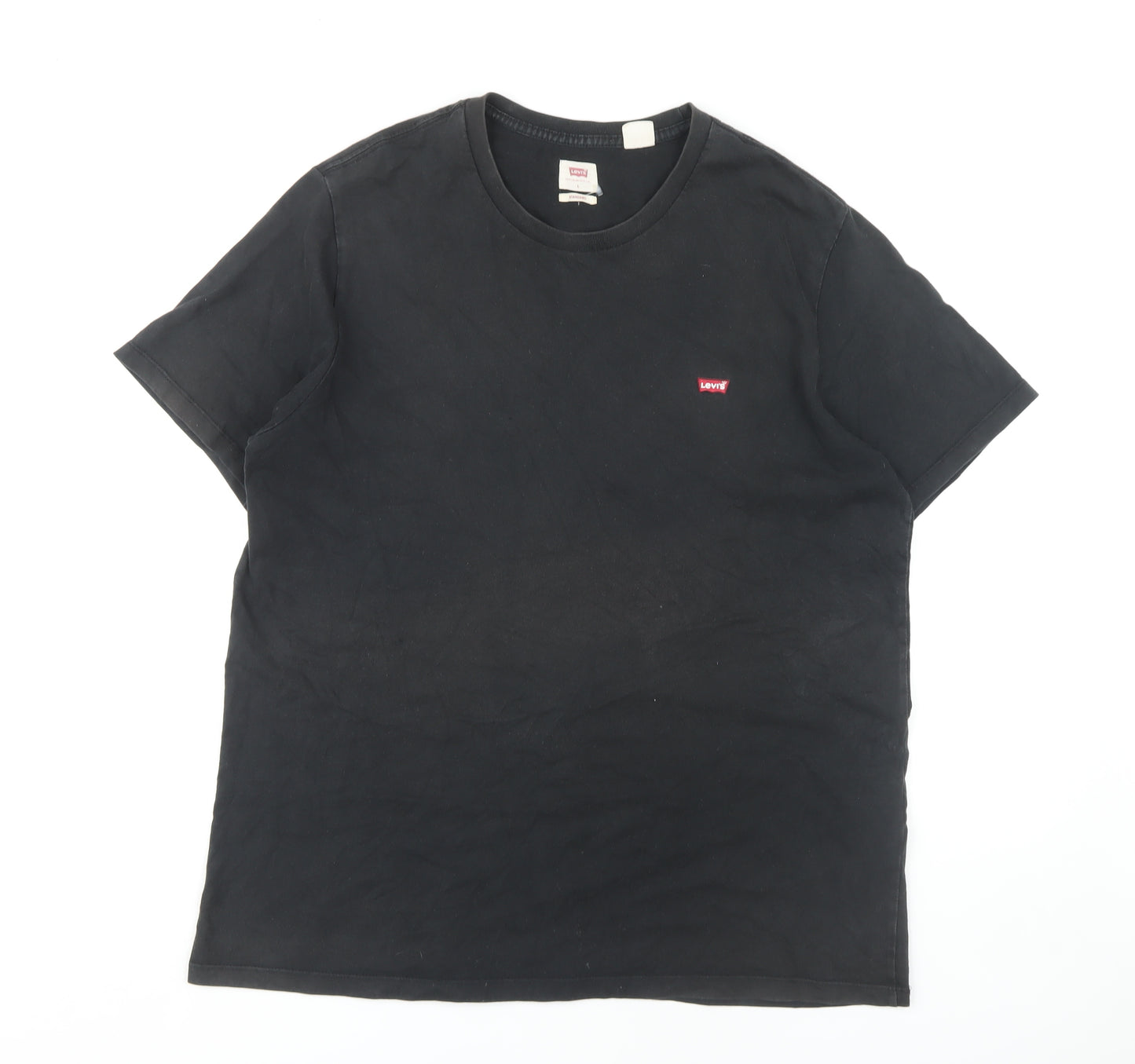 Levi's Men's Black Cotton T-Shirt L