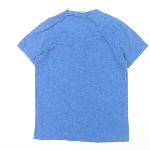 Superdry Men's Blue Athletic T-Shirt, Size L