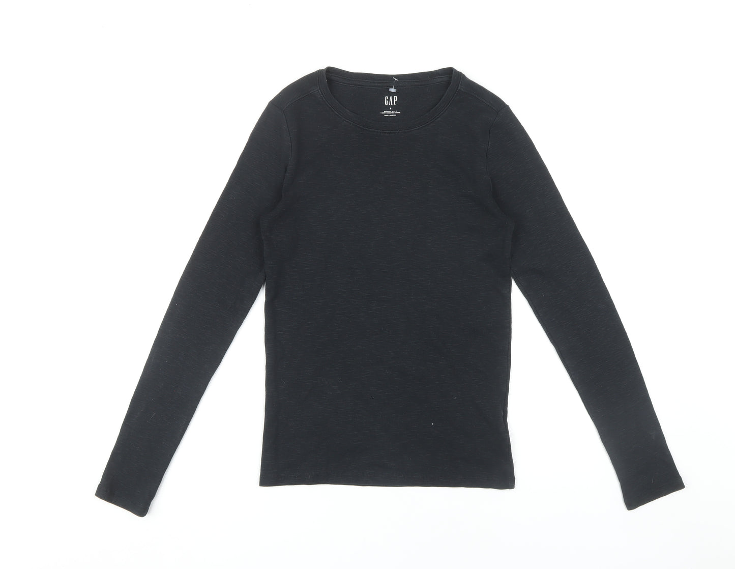 Gap Women's Black Long Sleeve T-Shirt, Size S